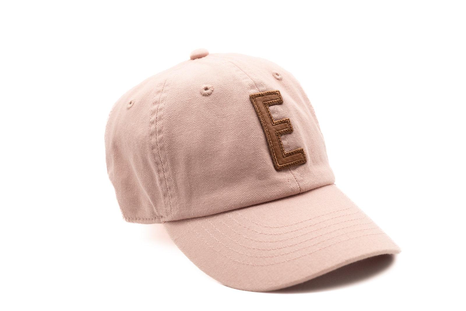 Dusty Rose Hat + Textured Letter Rey to Z