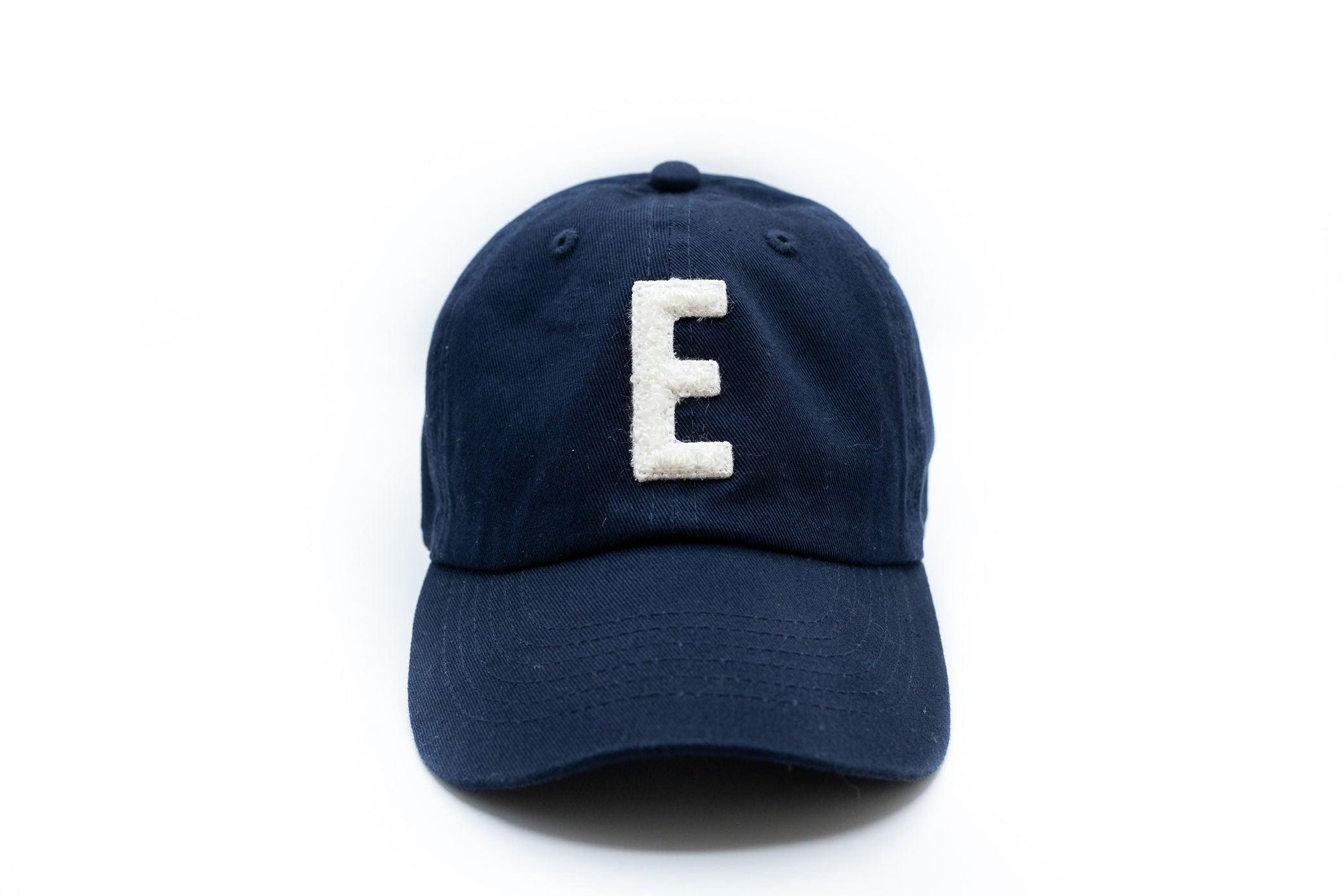 Navy Blue Hat + White Terry Letter Rey to Z