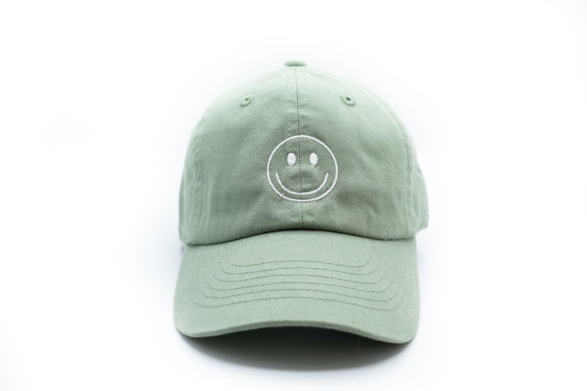 Dusty Sage Smiley Face Hat Rey to Z