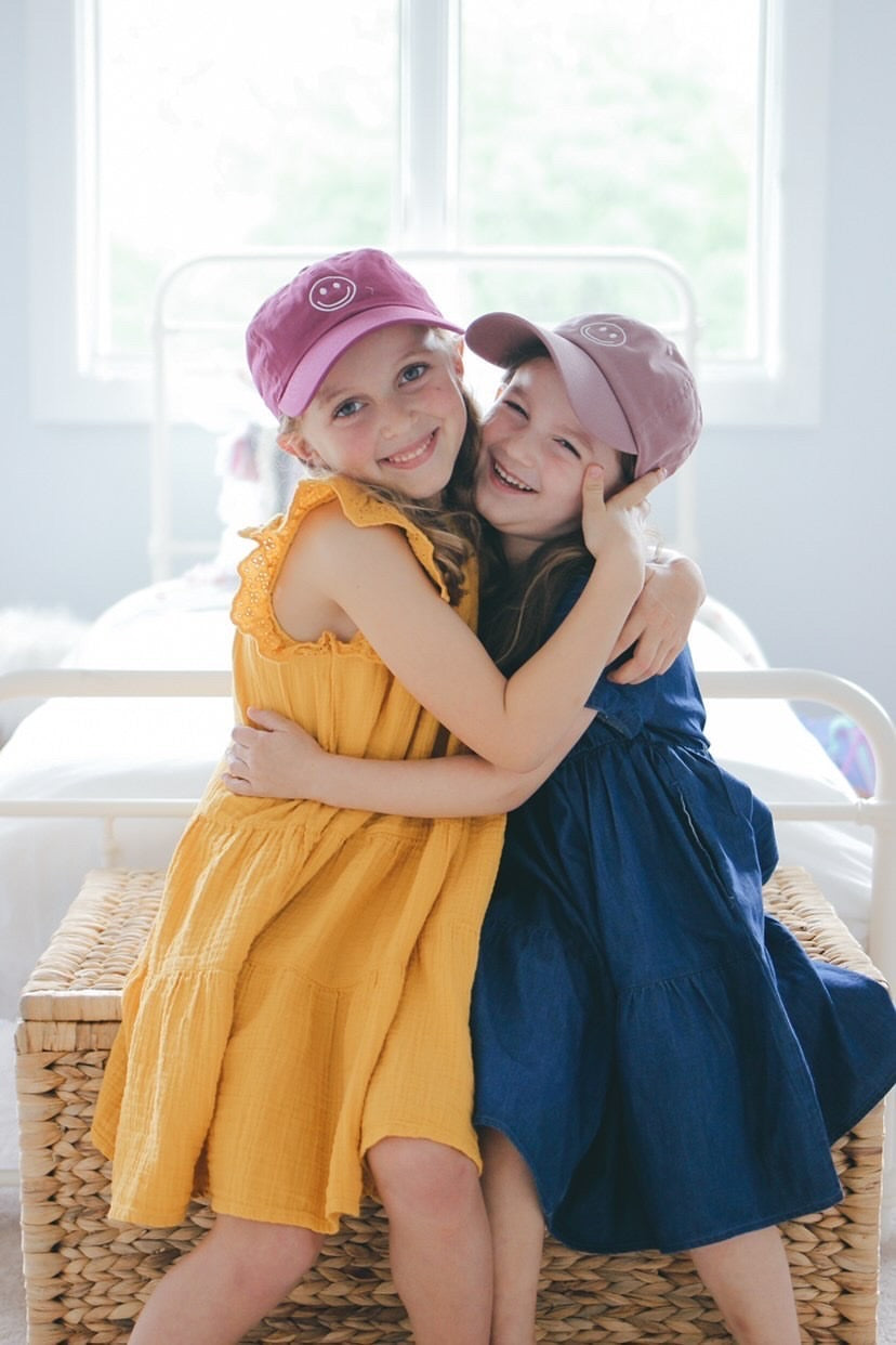 Dusty Sage Smiley Face Hat