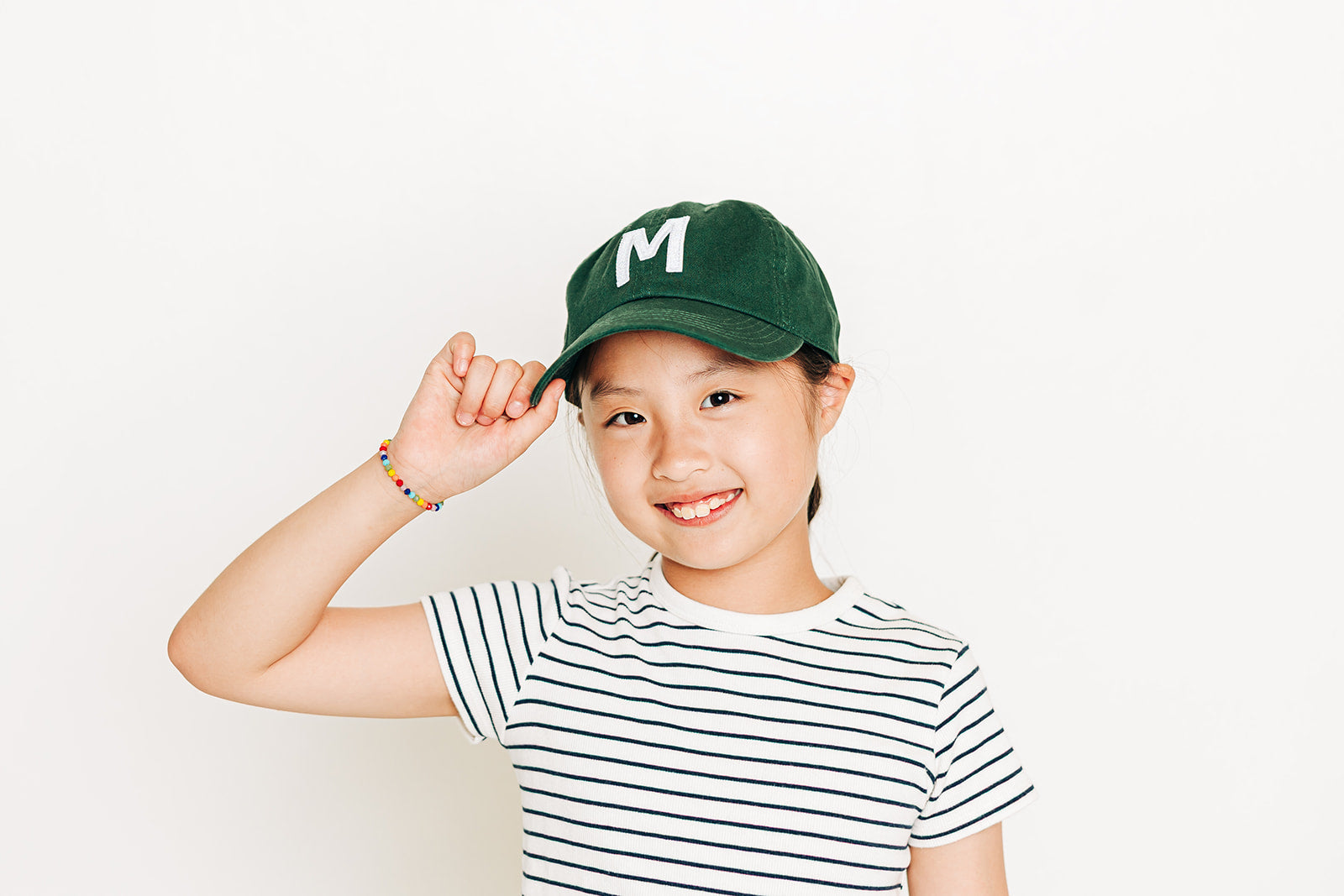 Hunter Green Letter Baseball Hat