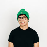 Smiley Pom Pom Hat