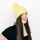 Smiley Pom Pom Hat