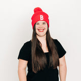 Letter Pom Pom Hat