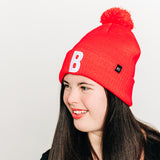 Letter Pom Pom Hat