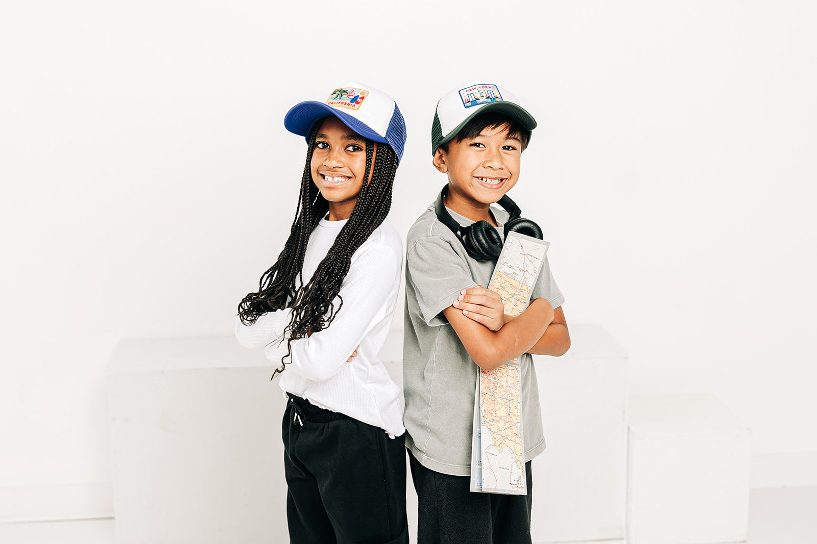 New York Postcard Foam Trucker Hat