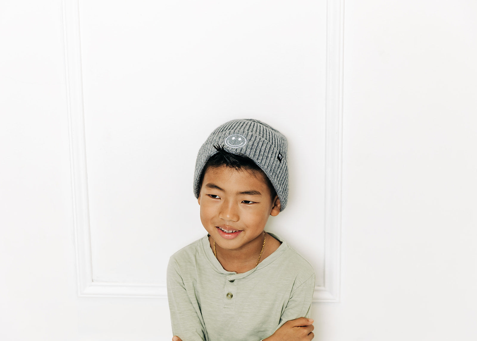 Heathered Grey Beanie (6M-8Y) Heathered Grey Beanie (6M-8Y)
