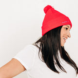 Custom Text Pom Pom Hat