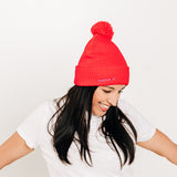 Custom Text Pom Pom Hat