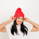 Custom Text Pom Pom Hat