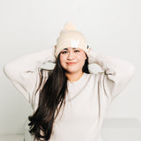 Letter Pom Pom Hat