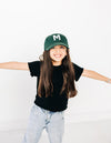 Hunter Green Letter Baseball Hat