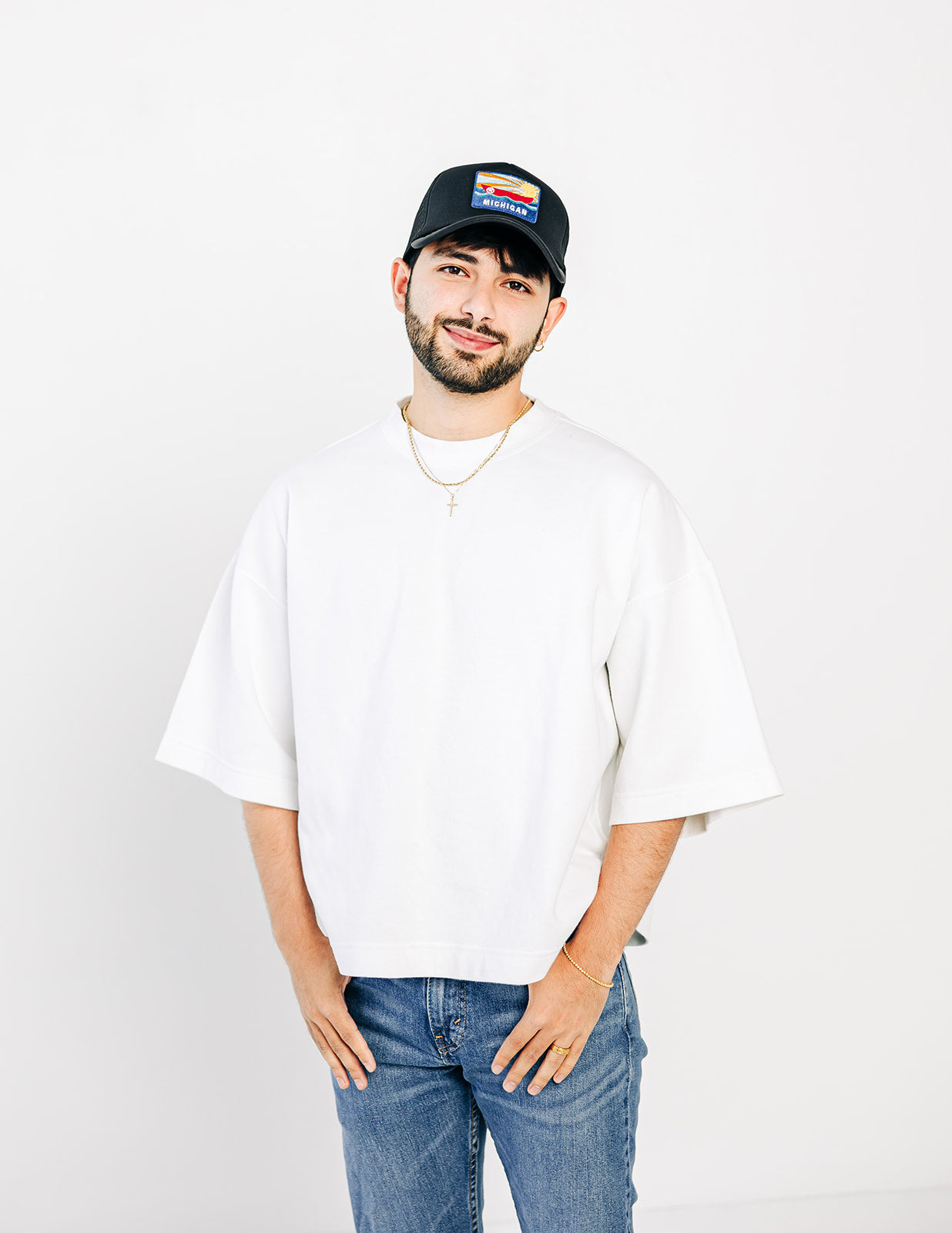 Michigan Postcard Foam Trucker Hat