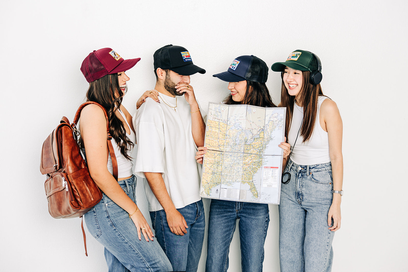 Michigan Postcard Foam Trucker Hat