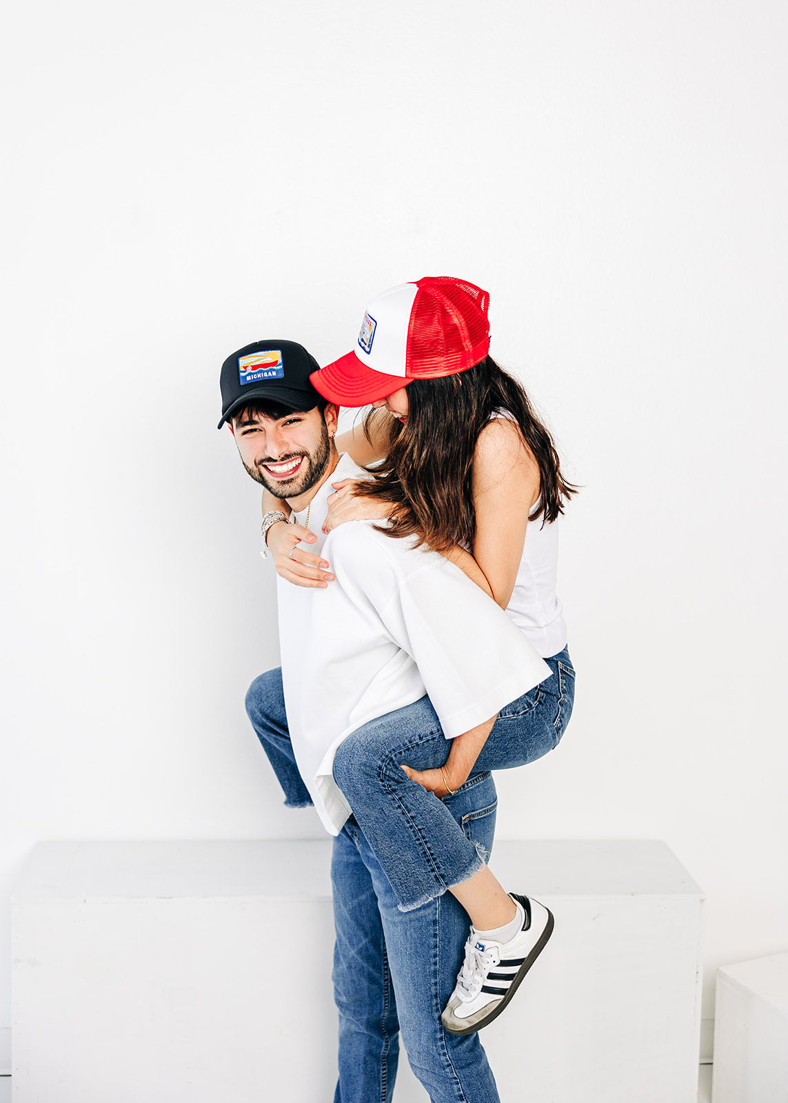 Michigan Postcard Foam Trucker Hat