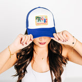 California Postcard Foam Trucker Hat
