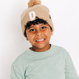 Letter Pom Pom Hat