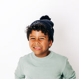 Smiley Pom Pom Hat