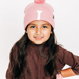 Letter Pom Pom Hat