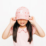 Pink Hearts Letter Baseball Hat