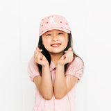 Pink Hearts Letter Baseball Hat