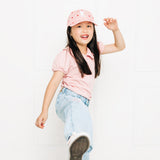 Pink Hearts Letter Baseball Hat