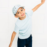 Blue Hearts Letter Baseball Hat