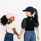 Light Pink Letter Ponytail Hat