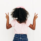 Light Pink Letter Ponytail Hat