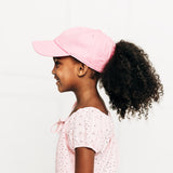 Light Pink Letter Ponytail Hat