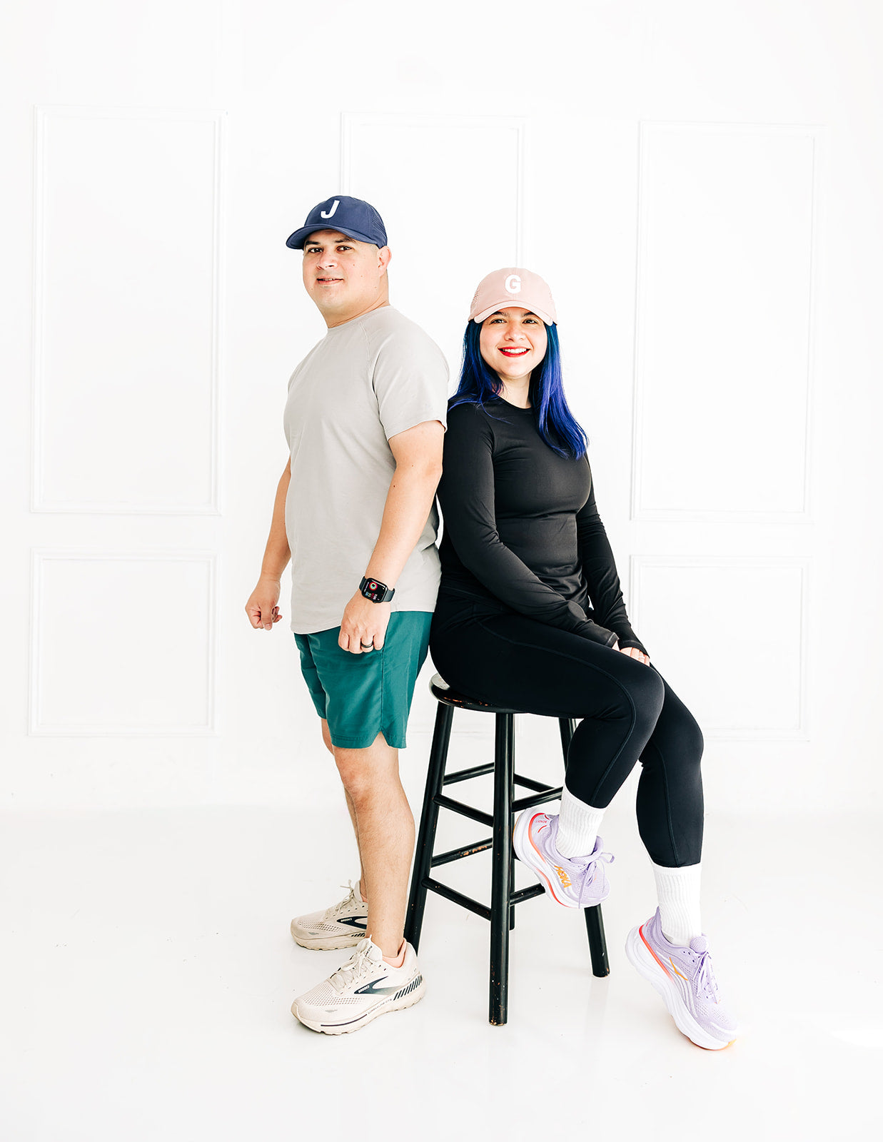 Navy Letter Athletic Hat