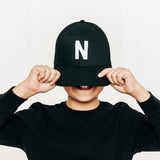 Black Letter Snapback Hat
