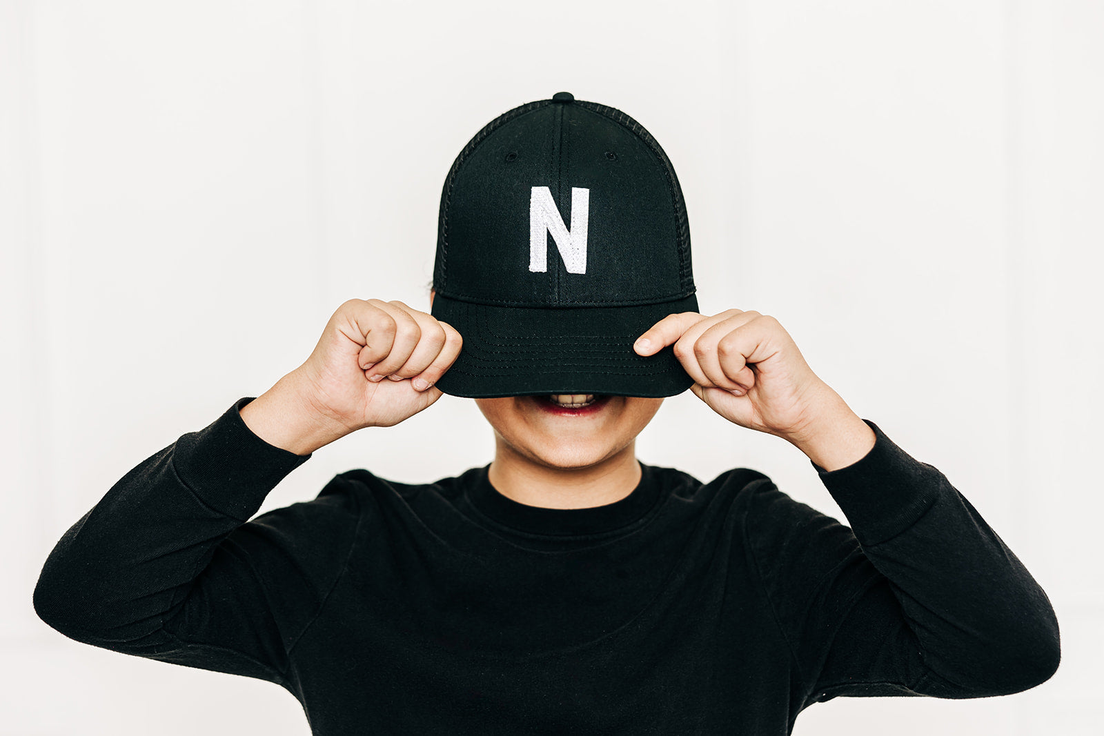 Black Letter Snapback Hat