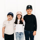 Navy Letter Athletic Hat