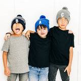 Letter Pom Pom Hat
