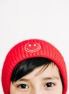 Candy Apple Smiley Beanie