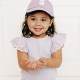 Lilac Letter Baseball Hat