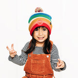 Smiley Pom Pom Hat
