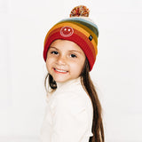 Smiley Pom Pom Hat