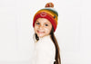 Sedona Stripe Smiley Pom Pom Hat