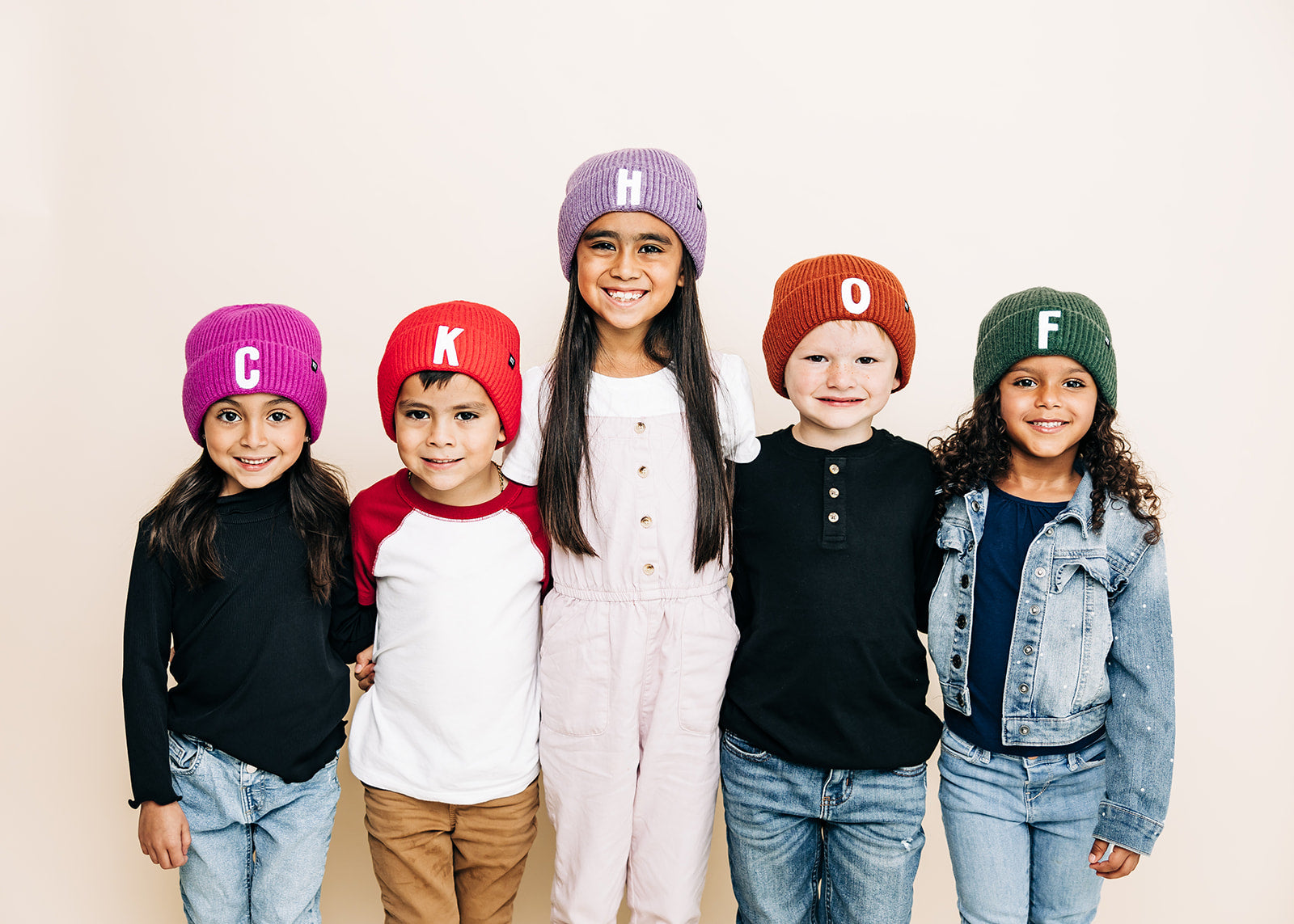 Boysenberry Letter Beanie