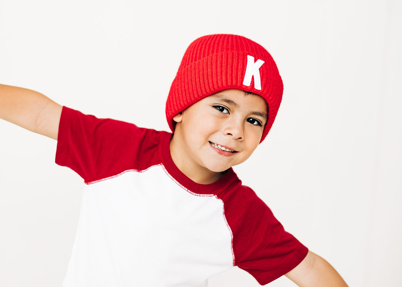 Candy Apple Letter Beanie