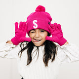 Letter Pom Pom Hat