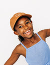 Terra Cotta Tiny Smiley Face Hat