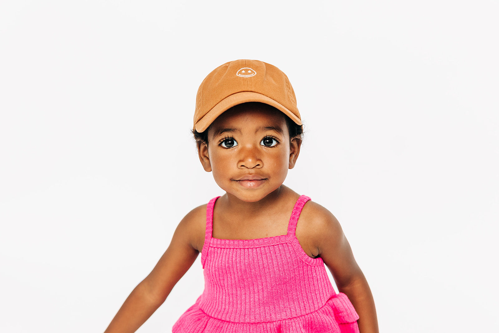 Tiny Smiley Face Baseball Hat