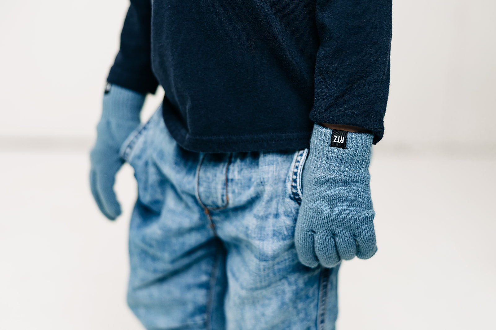 Blue Letter Pom Pom Hat