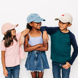 Tiny Pink Bow Baseball Hat