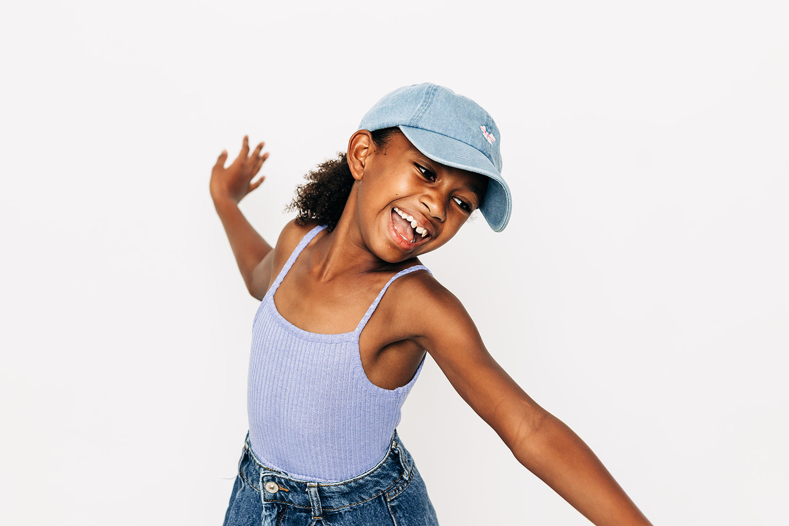 Tiny Pink Bow Baseball Hat