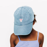 Tiny Pink Bow Baseball Hat