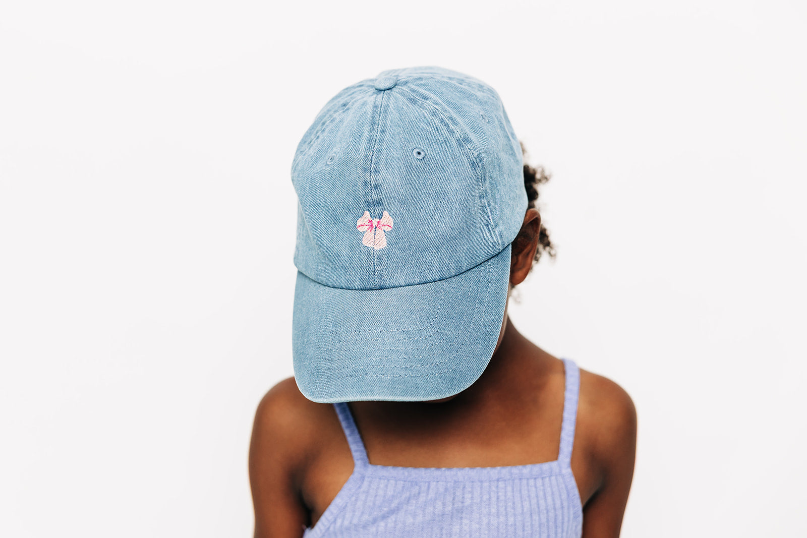 Tiny Pink Bow Baseball Hat